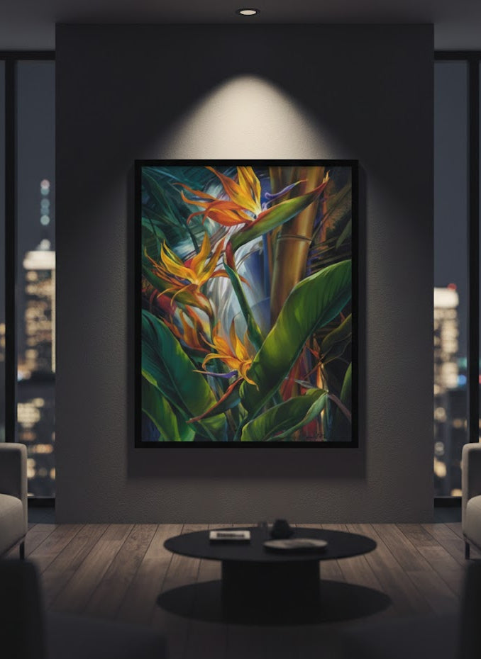 Strelitzia royal flower Art | Wall Art