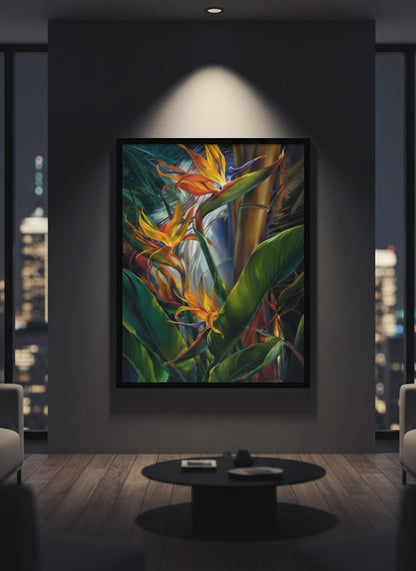 Strelitzia royal flower Art | Wall Art