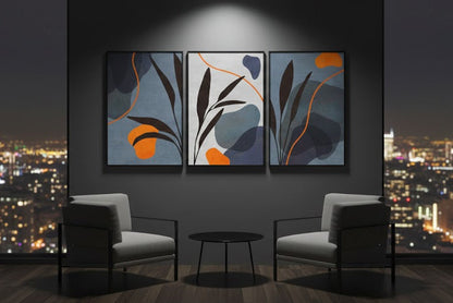 Black and Golden(3panel) | Wall Art