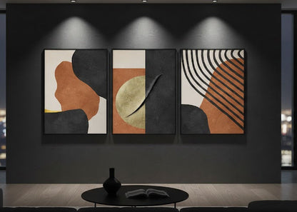 Modern Nordic Abstract Marble (3panel) | Wall Art