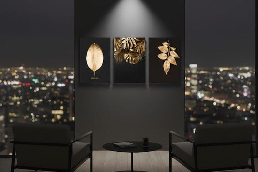 Black luxe  (3panel) | Wall Art
