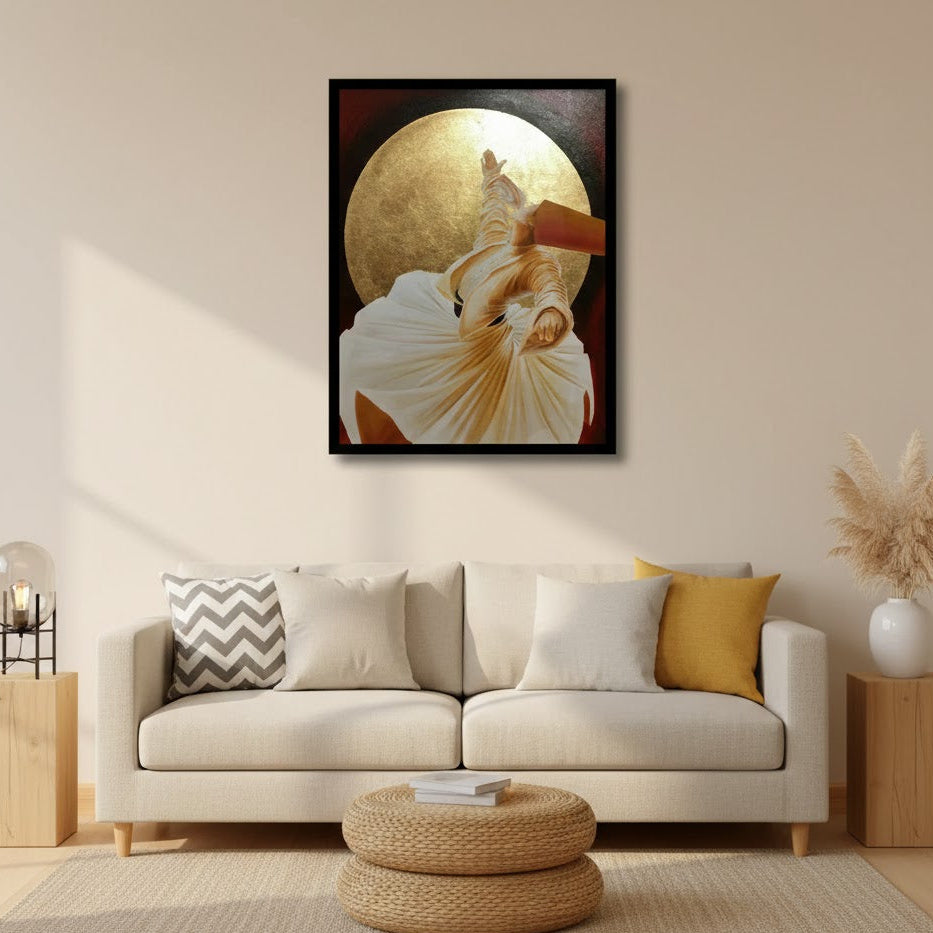 Serenity of Sufi Whirling Dervish Rumi Canvas frames | Wall Art