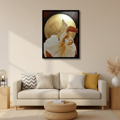 Serenity of Sufi Whirling Dervish Rumi Canvas frames | Wall Art