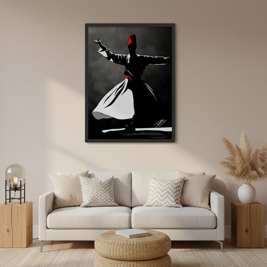 Sufi Whirling Dance Canvas Frames | Wall Art