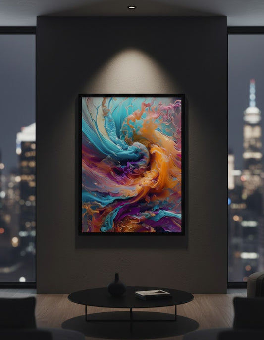 Paint Swirl Canvas Frames | Wall Art