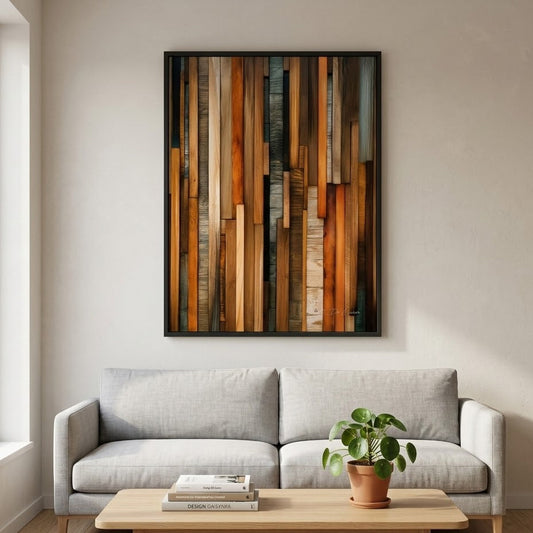 Abstract Rustic Wood