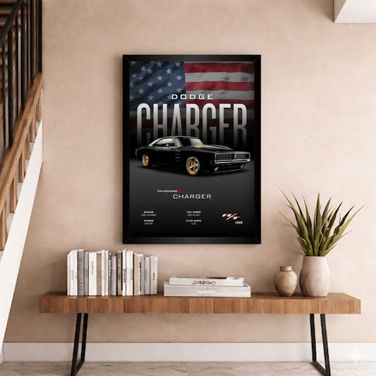 Dodge Charger Poster | Framed 1969