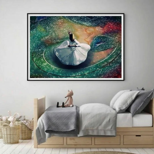SUFI DERVISH ART – SINGLE WALL ART – SUFISIM WALL ART