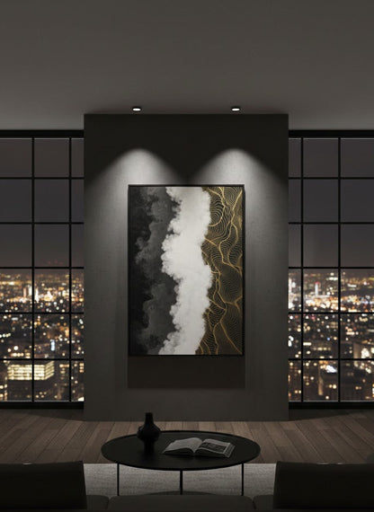 Abstract luxury wavy shape | Wall Art