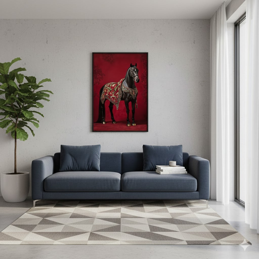 The Royal Stallion Single Wall art