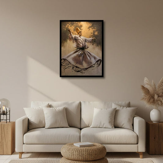 Dervish Rumi Canvas Frames | Wall Art