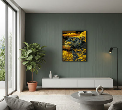 The Golden Gaze Single Wall art