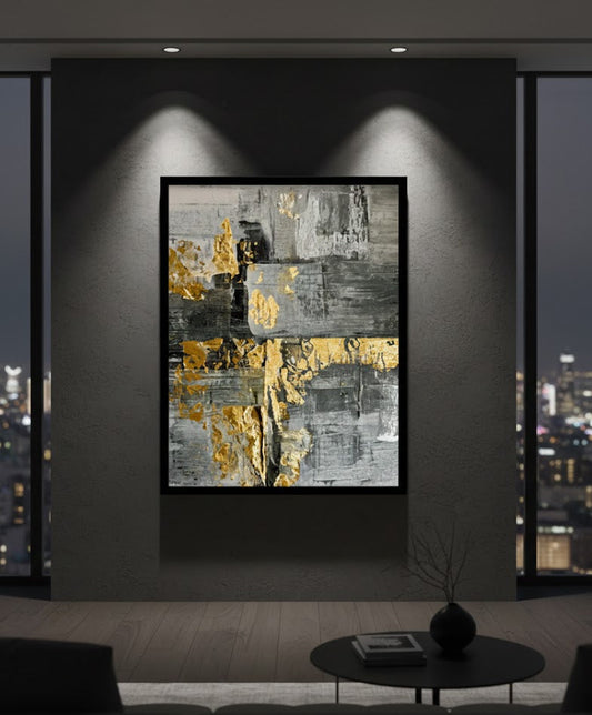 Bold Design Black & Gold Canvas Frames | Wall Art