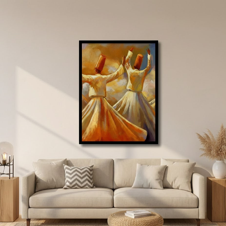 Whirling Dervishes Dance Canvas Frames | Wall Art