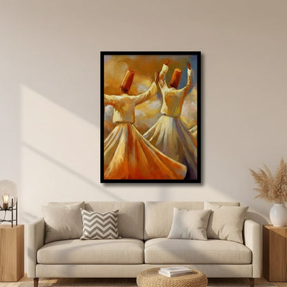 Whirling Dervishes Dance Canvas Frames | Wall Art