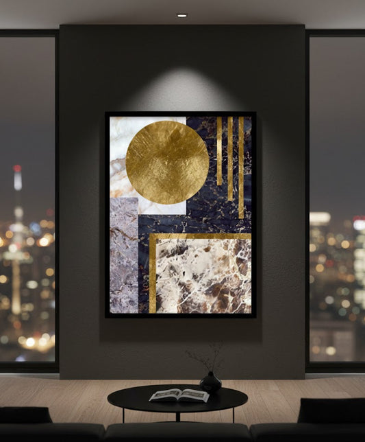 Nordic Modern Geometric Canvas Frames | Wall Art