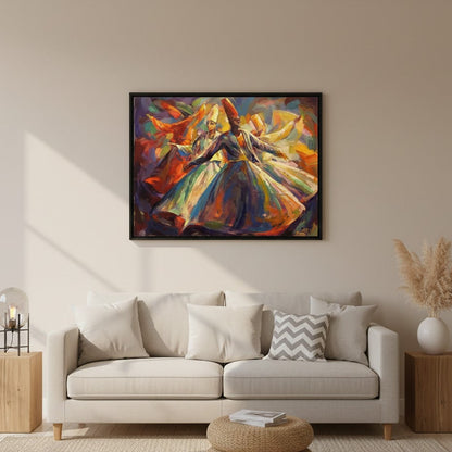ART OF THE SUFIS HAND PAINTING – SUFISIM WALL ART