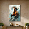 Sprinting Horse Frame Wall Art