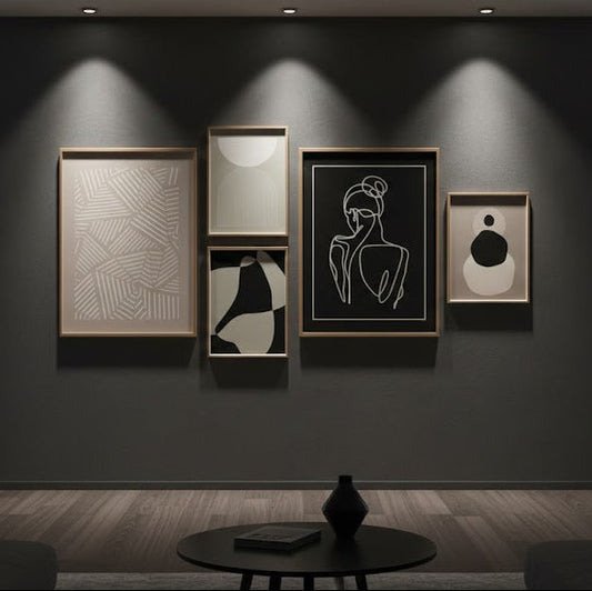 Modern Abstract Canvas Wall Art for Living Room