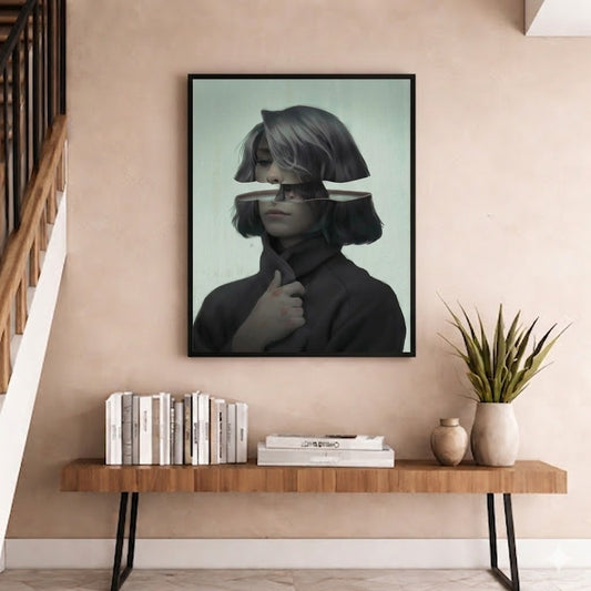 Surreal Girl painting