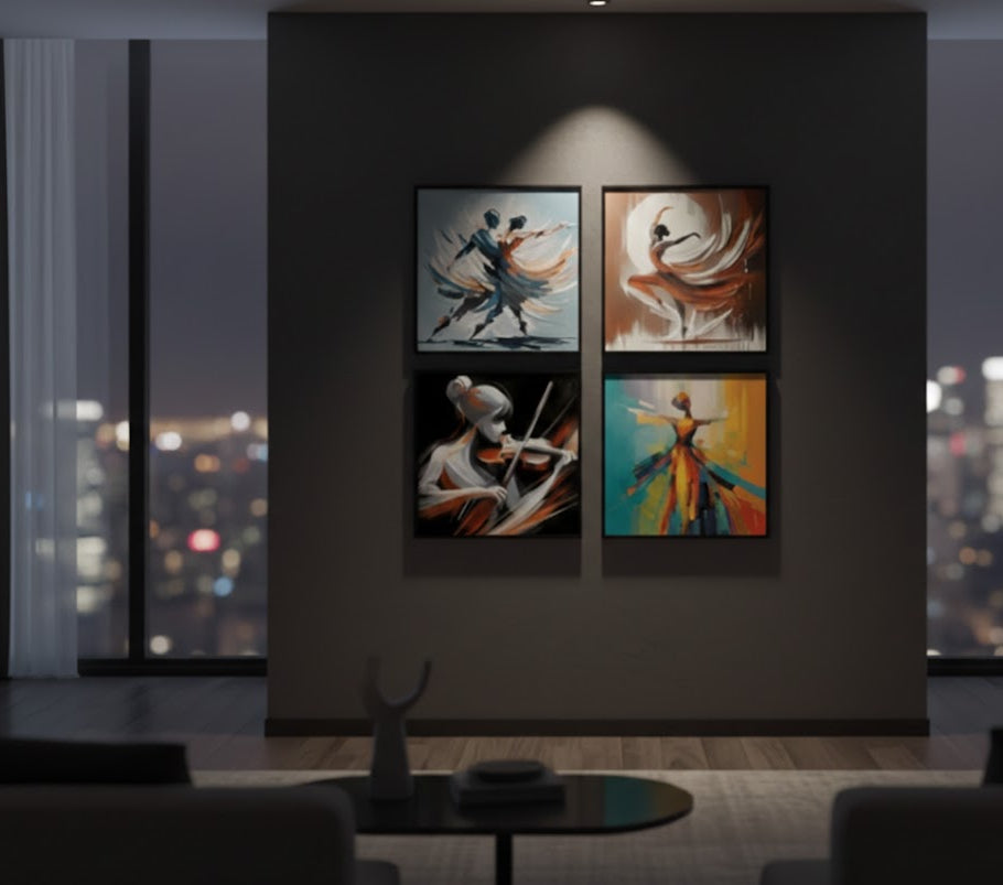 Ballet Dancer (4Panel) Wall Art