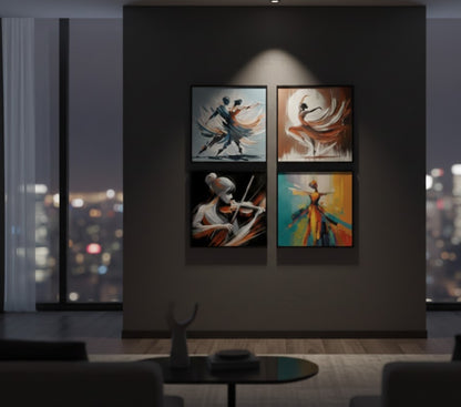 Ballet Dancer (4Panel) Wall Art