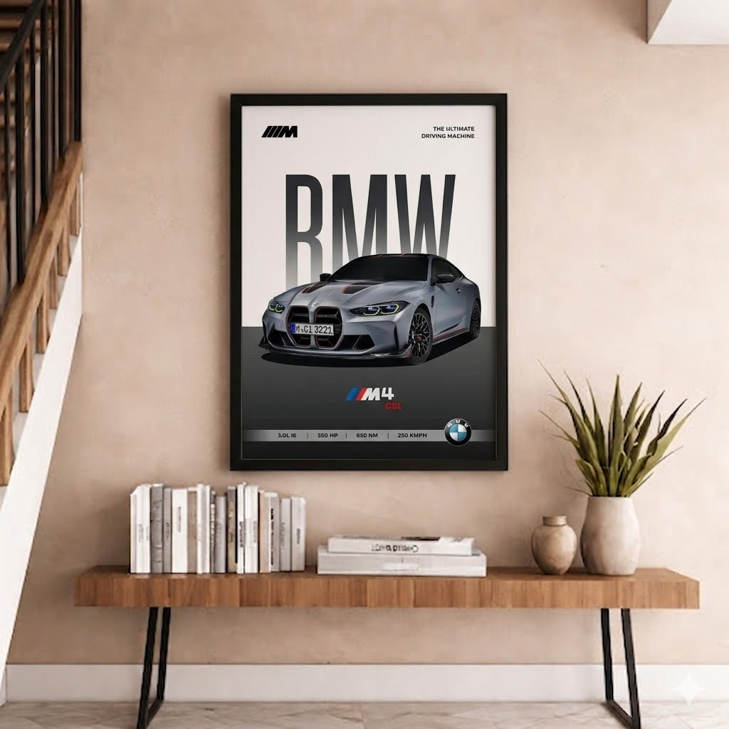 BMW M4 Poster | Framed