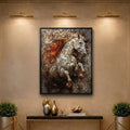"The Warrior" Horse Frame Wall Art