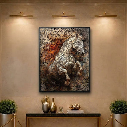 "The Warrior" Horse Frame Wall Art