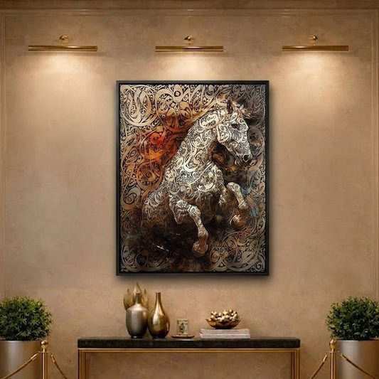 "The Warrior" Horse Frame Wall Art