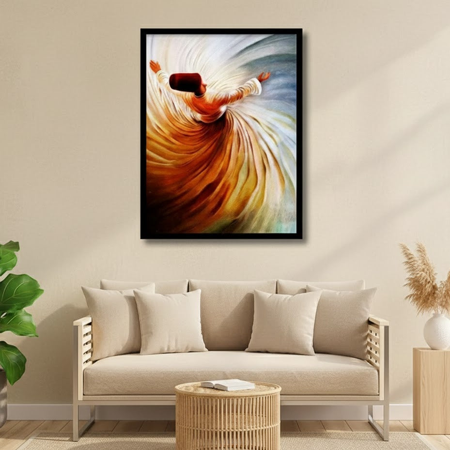 Islamic Sufi Whirling Dervish Canvas frames | Wall Art