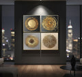 Nordic luxury gold (4Panel) Wall Art