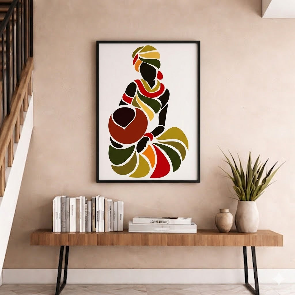 Abstract Girl art - wall Art